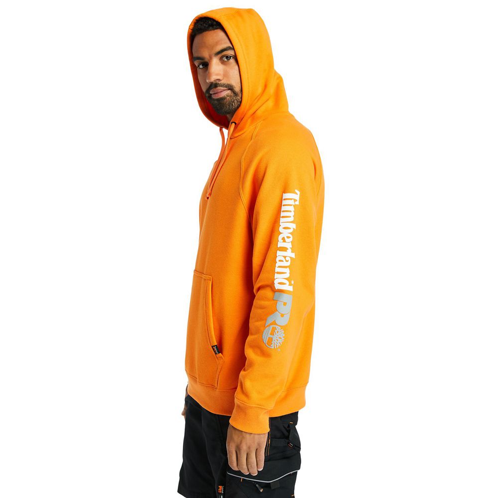 Timberland Φουτερ Ανδρικα Πορτοκαλι - Pro® Hood Honcho Sport Hoodie - Greece 2413079-UX